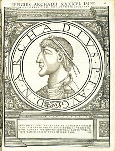 たくさんの、ローマの東西の指揮官からの古代硬貨の最も真実な画像のルドルフヴィッセンバッハによる彫刻、アンドレアスゲスナー、チューリッヒ、15 作： Hans Rudolf Manuel Deutsch